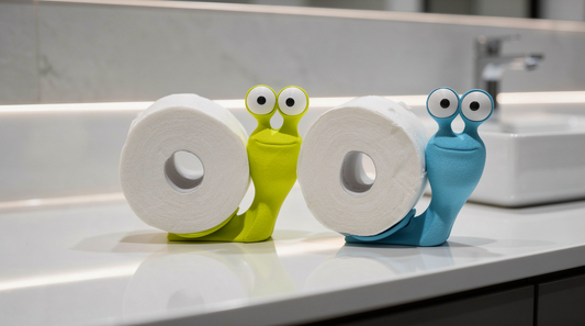 Snail Toilet Paper Holder – 3D Printed Bathroom Decor Accessory